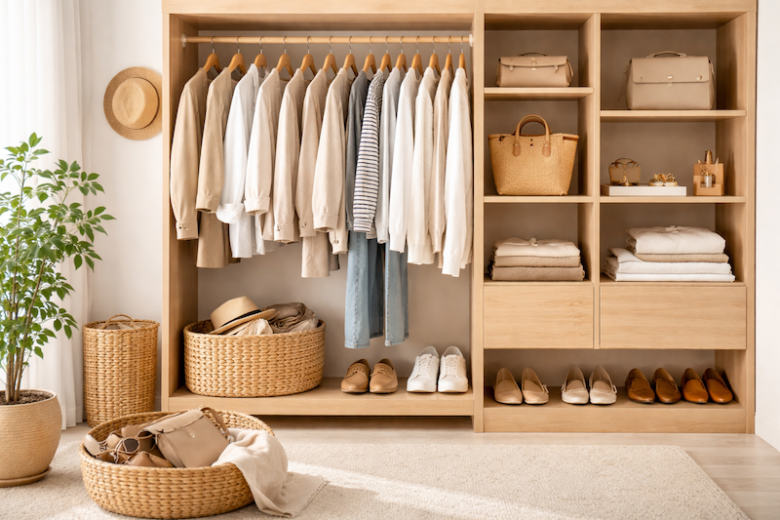 kapszulagardrób kialakítása